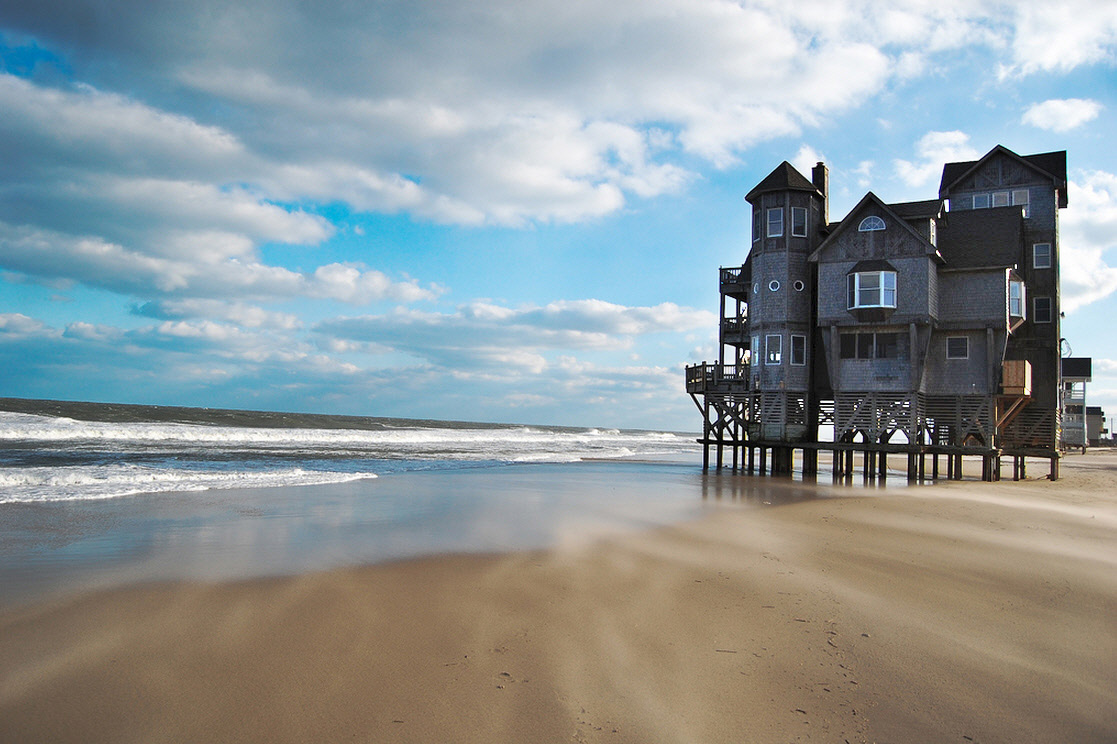 Coastal shoreline representing Rodanthe