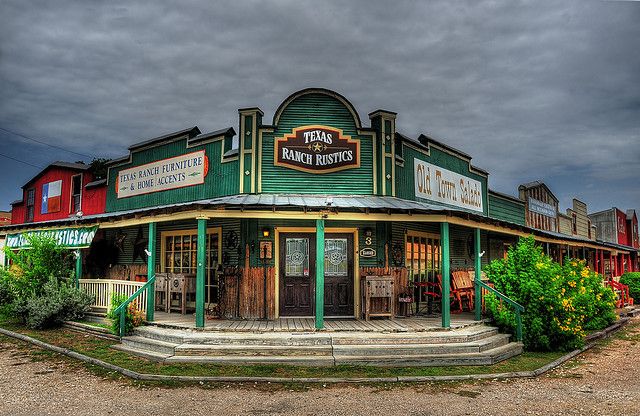 Historic Salado Village main street shopping and galleries